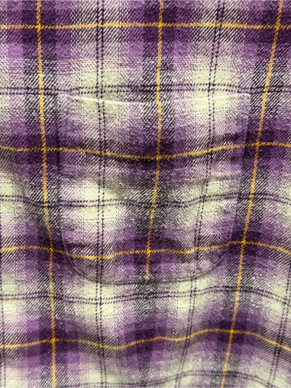 Vintage Woolrich Flannel Shirt Womens XL Eggplant Purple Plaid Outdoor Cotton